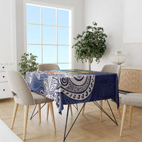 Tropical Christmas Polynesian Tablecloth Funny Surfing Pineapple Blue LT7 - Polynesian Pride
