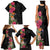Hawaii Flowers Tribal Pattern  Family Matching Tank Maxi Dress and Hawaiian Shirt LT9
