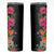 Hawaii Flowers Tribal Pattern Skinny Tumbler