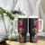 Hawaii Flowers Tribal Pattern Tumbler With Handle