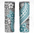 Turquoise Traditional Polynesian Tribal Tattoo Retro Skinny Tumbler