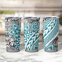 Turquoise Traditional Polynesian Tribal Tattoo Retro Tumbler Cup LT9 - Polynesian Pride