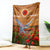 Cook Islands ANZAC Day Personalised Blanket with Poppy Field LT9 - Polynesian Pride