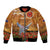 Cook Islands ANZAC Day Personalised Bomber Jacket with Poppy Field LT9 Unisex Art - Polynesian Pride