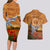 Cook Islands ANZAC Day Personalised Couples Matching Long Sleeve Bodycon Dress and Hawaiian Shirt with Poppy Field LT9 - Polynesian Pride