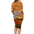 Cook Islands ANZAC Day Personalised Family Matching Long Sleeve Bodycon Dress and Hawaiian Shirt with Poppy Field LT9 - Polynesian Pride