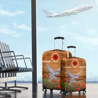 Cook Islands ANZAC Day Personalised Luggage Cover with Poppy Field LT9 - Polynesian Pride