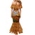 Cook Islands ANZAC Day Personalised Mermaid Dress with Poppy Field LT9 - Polynesian Pride