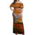 Cook Islands ANZAC Day Personalised Off Shoulder Maxi Dress with Poppy Field LT9 Women Art - Polynesian Pride