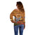 Cook Islands ANZAC Day Personalised Off Shoulder Sweater with Poppy Field LT9 - Polynesian Pride