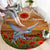 Cook Islands ANZAC Day Personalised Round Carpet with Poppy Field LT9 - Polynesian Pride