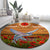 Cook Islands ANZAC Day Personalised Round Carpet with Poppy Field LT9 - Polynesian Pride