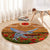 Cook Islands ANZAC Day Personalised Round Carpet with Poppy Field LT9 - Polynesian Pride