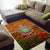 Niue ANZAC Day Personalised Area Rug with Poppy Field LT9 - Polynesian Pride