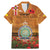 Niue ANZAC Day Personalised Family Matching Mermaid Dress and Hawaiian Shirt with Poppy Field LT9 Dad's Shirt - Short Sleeve Art - Polynesian Pride