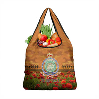 Niue ANZAC Day Personalised Grocery Bag with Poppy Field LT9 1-pack One Size Art - Polynesian Pride