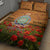 Niue ANZAC Day Personalised Quilt Bed Set with Poppy Field LT9 - Polynesian Pride