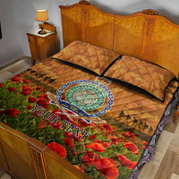 Niue ANZAC Day Personalised Quilt Bed Set with Poppy Field LT9 - Polynesian Pride