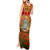 Niue ANZAC Day Personalised Tank Maxi Dress with Poppy Field LT9 - Polynesian Pride