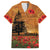 Norfolk Island ANZAC Day Personalised Family Matching Off Shoulder Maxi Dress and Hawaiian Shirt with Poppy Field LT9 Dad's Shirt - Short Sleeve Art - Polynesian Pride