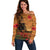 Norfolk Island ANZAC Day Personalised Off Shoulder Sweater with Poppy Field LT9 Women Art - Polynesian Pride