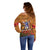 Norfolk Island ANZAC Day Personalised Off Shoulder Sweater with Poppy Field LT9 - Polynesian Pride