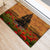 Norfolk Island ANZAC Day Personalised Rubber Doormat with Poppy Field LT9 - Polynesian Pride