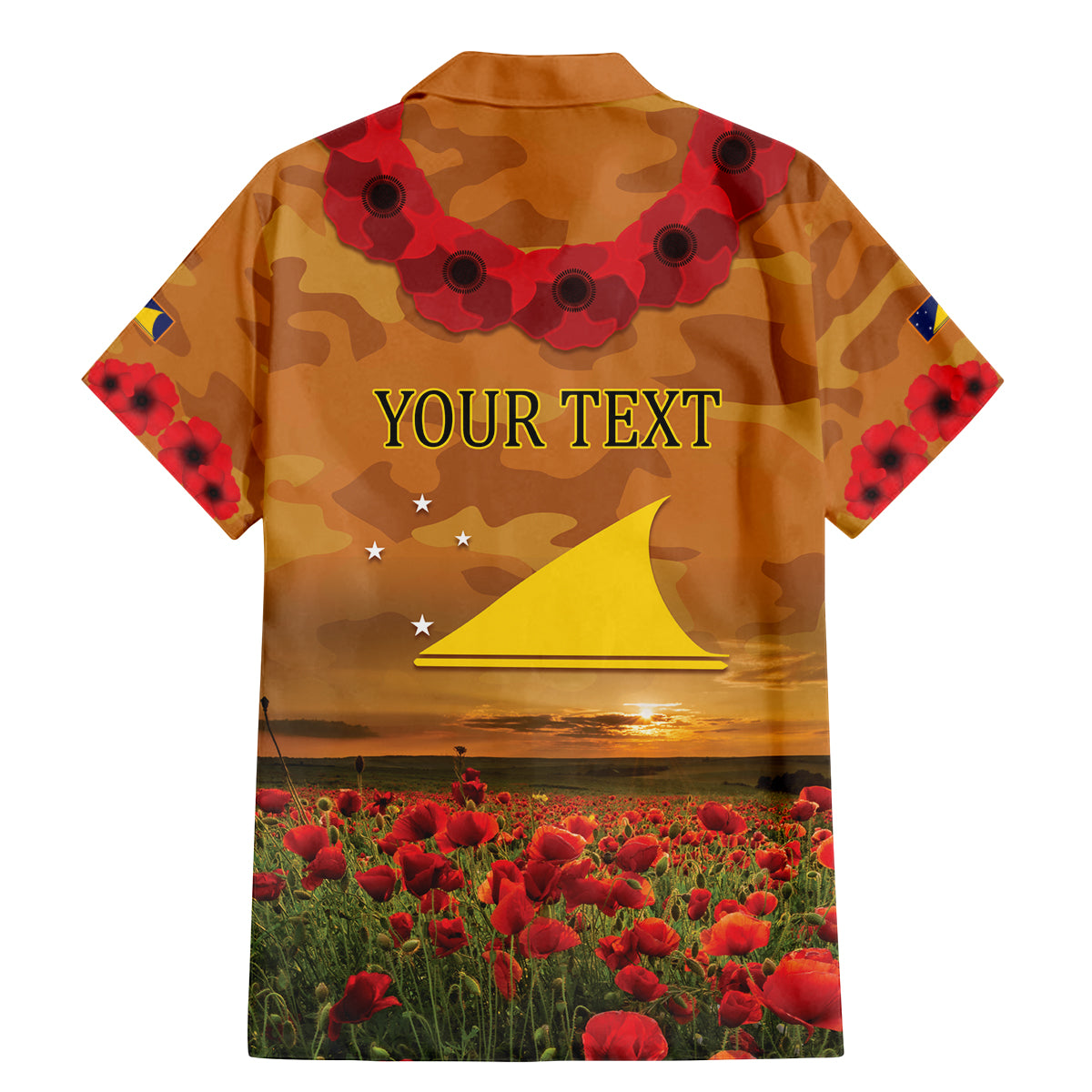 Tokelau ANZAC Day Personalised Family Matching Mermaid Dress and Hawaiian Shirt with Poppy Field LT9 - Polynesian Pride
