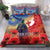 Tonga ANZAC Day Personalised Bedding Set Soldier Te Tau Manatui Kinautolu with Poppy Field LT9 - Polynesian Pride