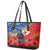 Tonga ANZAC Day Personalised Leather Tote Bag Soldier Te Tau Manatui Kinautolu with Poppy Field LT9 - Polynesian Pride