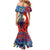 Tonga ANZAC Day Personalised Mermaid Dress Soldier Te Tau Manatui Kinautolu with Poppy Field LT9 - Polynesian Pride