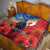 Tonga ANZAC Day Personalised Quilt Soldier Te Tau Manatui Kinautolu with Poppy Field LT9 - Polynesian Pride