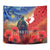 Tonga ANZAC Day Personalised Tapestry Soldier Te Tau Manatui Kinautolu with Poppy Field LT9 - Polynesian Pride