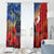 Tonga ANZAC Day Personalised Window Curtain Soldier Te Tau Manatui Kinautolu with Poppy Field LT9 - Polynesian Pride