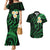 Hawaii Couples Mermaid Dress And Hawaiian Shirt Niihau Islands Polynesian Sunset Plumeria Green Vibe LT9 Green - Polynesian Pride