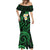 Hawaii Mermaid Dress Niihau Islands Polynesian Sunset Plumeria Green Vibe LT9 - Polynesian Pride
