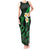 Hawaii Tank Maxi Dress Niihau Islands Polynesian Sunset Plumeria Green Vibe LT9 Women Green - Polynesian Pride