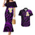 Polynesian Hawaii Couples Mermaid Dress And Hawaiian Shirt Niihau Islands with Pacific Plumeria Purple Vibe LT9 Purple - Polynesian Pride