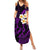 Polynesian Hawaii Summer Maxi Dress Niihau Islands with Pacific Plumeria Purple Vibe LT9 Women Purple - Polynesian Pride