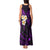 Polynesian Hawaii Tank Maxi Dress Niihau Islands with Pacific Plumeria Purple Vibe LT9 - Polynesian Pride