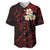 Polynesian Hawaii Baseball Jersey Niihau Islands with Pacific Plumeria Red Vibe LT9 Red - Polynesian Pride