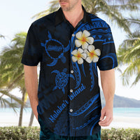 Hawaii Hawaiian Shirt Molokai Islands Polynesian Sunset Plumeria Blue Vibe LT9 - Polynesian Pride