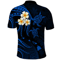 Hawaii Polo Shirt Molokai Islands Polynesian Sunset Plumeria Blue Vibe LT9 - Polynesian Pride