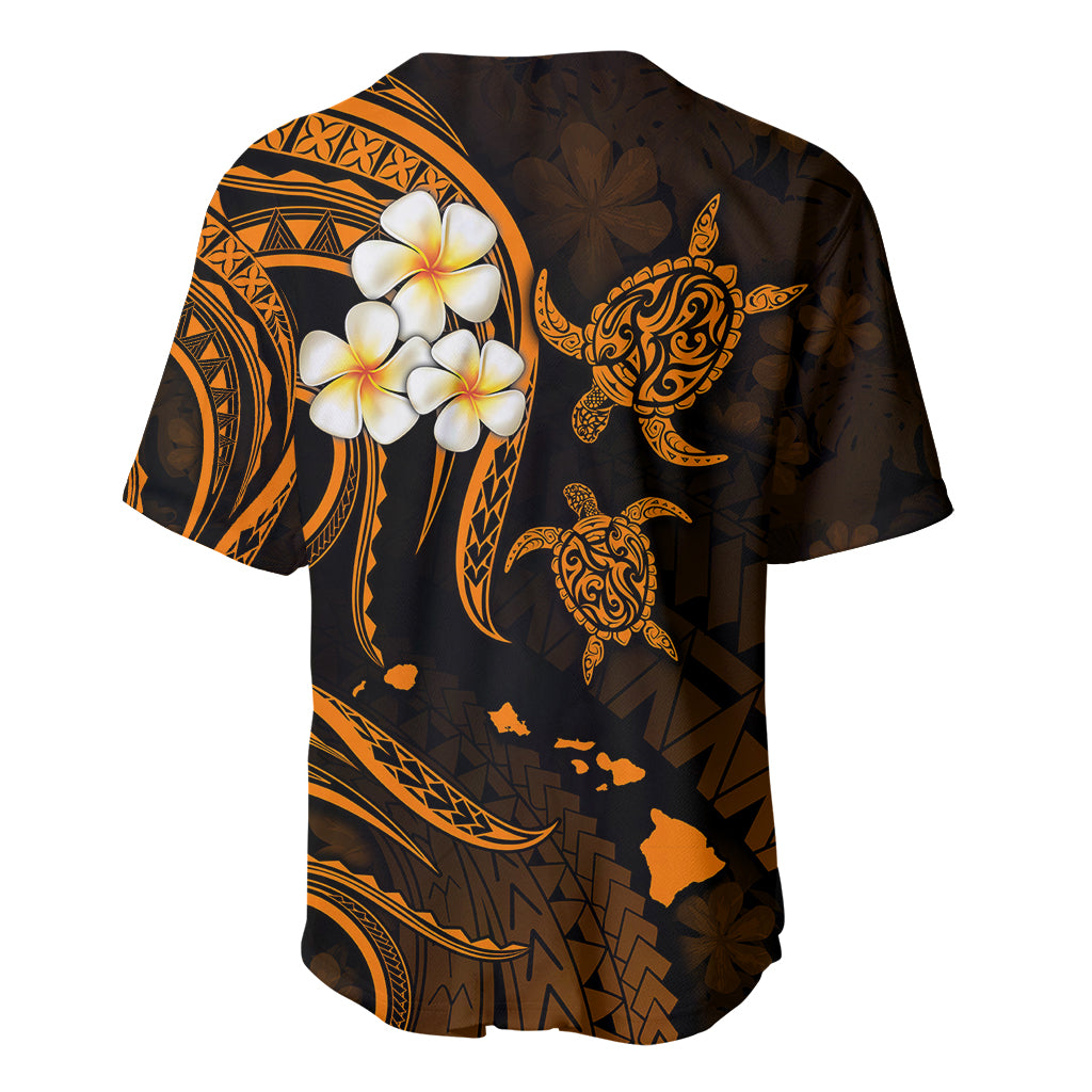 Hawaii Baseball Jersey Molokai Islands Polynesian Sunset Plumeria Gold Vibe LT9 - Polynesian Pride