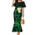 Hawaii Mermaid Dress Molokai Islands Polynesian Sunset Plumeria Green Vibe LT9 Women Green - Polynesian Pride