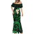 Hawaii Mermaid Dress Molokai Islands Polynesian Sunset Plumeria Green Vibe LT9 - Polynesian Pride