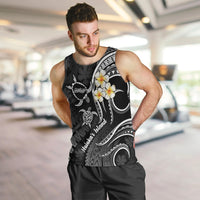 Polynesian Hawaii Men Tank Top Molokai Islands with Pacific Plumeria White Vibe LT9 - Polynesian Pride