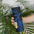 Hawaii Molokaʻi Islands Pacific Plumeria Skinny Tumbler Blue Polynesian Tattoo