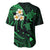 Hawaii Baseball Jersey Lanai Islands Polynesian Sunset Plumeria Green Vibe LT9 - Polynesian Pride