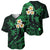 Hawaii Baseball Jersey Lanai Islands Polynesian Sunset Plumeria Green Vibe LT9 - Polynesian Pride